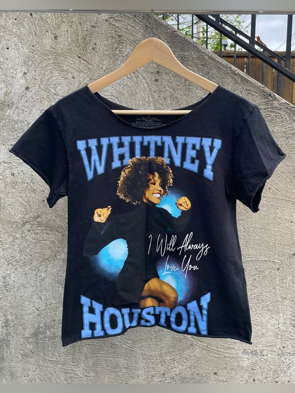 Whitney Houston cutoff graphic tee size women’s small